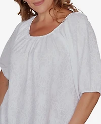 Ruby Rd. Plus Size Textured Convertible Knit Top