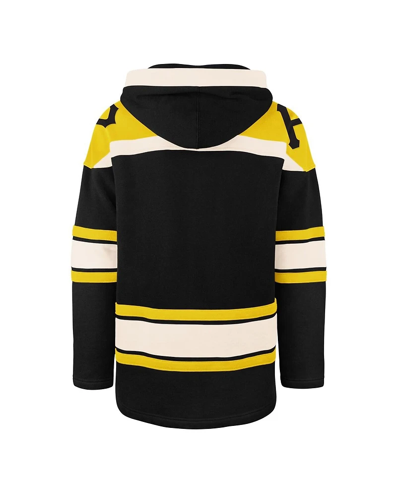'47 Brand Men's Black Pittsburgh Pirates Superior Lacer Pullover Hoodie