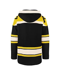 '47 Brand Men's Black Pittsburgh Pirates Superior Lacer Pullover Hoodie