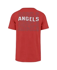 '47 Brand Men's Red Los Angeles Angels Hang Back Franklin T-Shirt