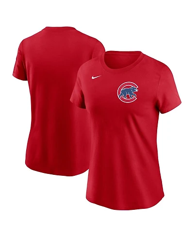 Nike Women's Red Chicago Cubs Wordmark T-Shirt