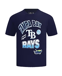 Pro Standard Men's Navy Tampa Bay Rays Turn It Up Dropped Shoulder T-Shirt