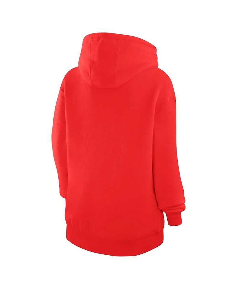 G-iii 4Her by Carl Banks Women's Red Chicago Blackhawks City Graphic Fleece Pullover Hoodie