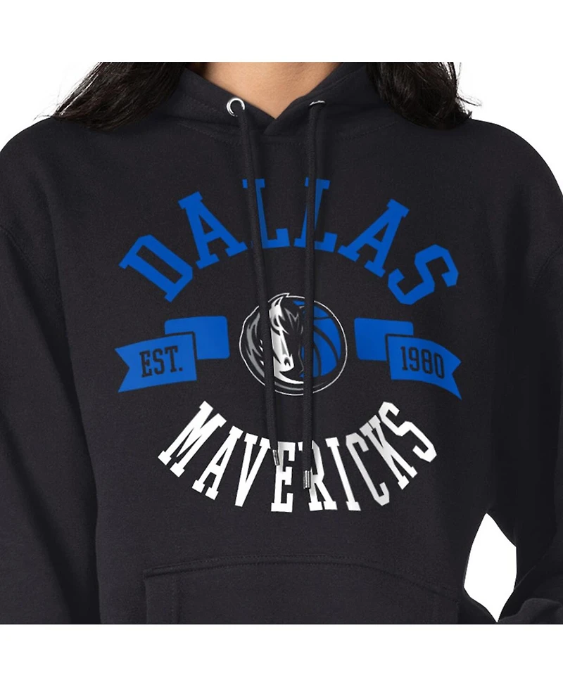 G-iii 4Her by Carl Banks Women's Black Dallas Mavericks City Pullover Hoodie