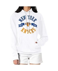 G-iii 4Her by Carl Banks Women's White New York Knicks City Pullover Hoodie