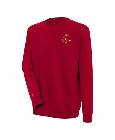 Antigua Men's Red Boston Sox Victory Pullover Sweatshirt