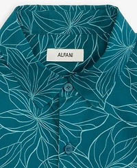 Alfani Men's Short-Sleeve Outline Floral Shirt, Macy's Exclusive - Print