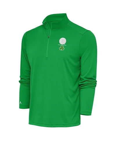 Antigua Men's Kelly Green Boston Bruins Shamrock Tribute Quarter-Zip
