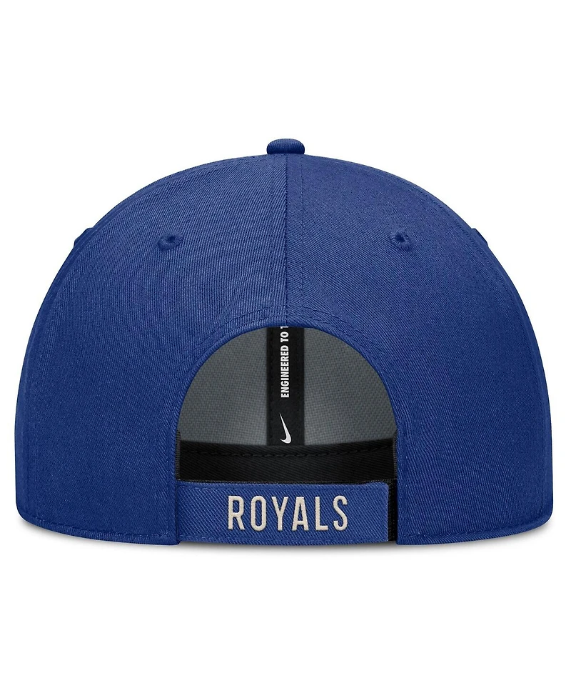Nike Men's Royal/Natural Kansas City Royals Statement Club Performance Adjustable Hat