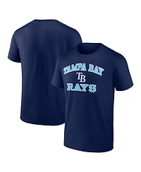 Logo Athletic Men's Navy Tampa Bay Rays Heart and Soul T-Shirt
