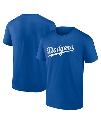 Logo Athletic Men's Royal Los Angeles Dodgers Wordmark T-Shirt
