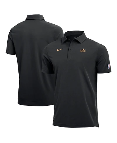 Nike Men's Black Cleveland Cavaliers 2025/26 Authentic Dri-fit Coaches Polo Shirt
