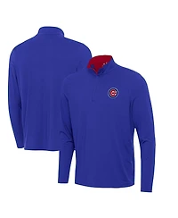 Antigua Men's Royal Chicago Cubs Content Quarter-Zip Sweatshirt