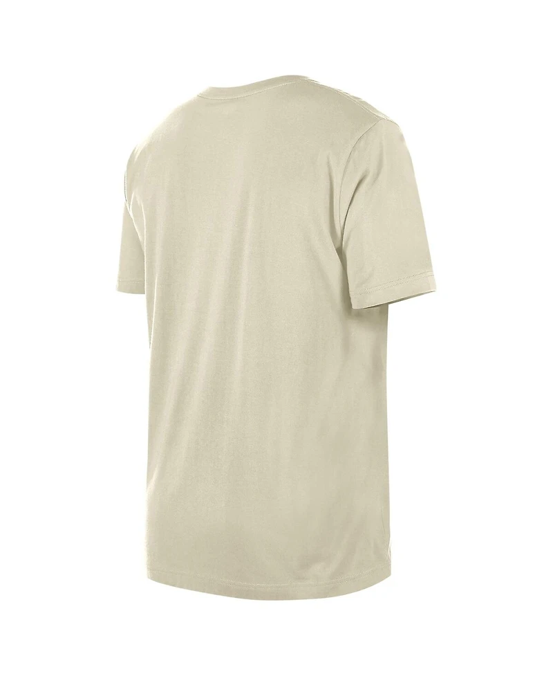 New Era Men's Cream Miami Marlins Americana Flag Fill T-Shirt