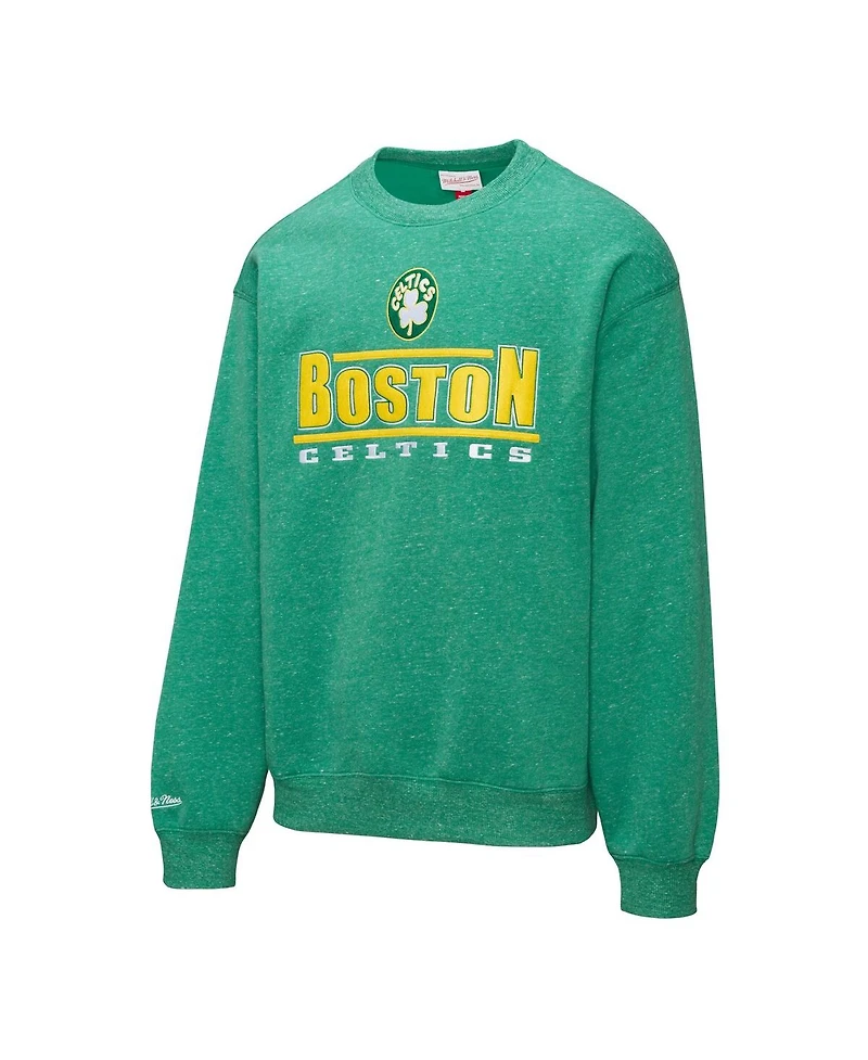 Mitchell & Ness Men's Green Boston Celtics Throw It Back Fleece Sweatshirt