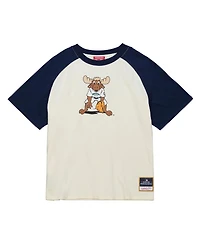 Mitchell & Ness Women's Cream Seattle Mariners Boyfriend Raglan T-Shirt