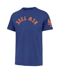 '47 Brand Men's Royal New York Mets Upside Down Two-Peat Franklin T-Shirt
