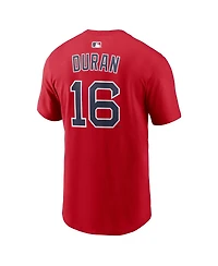 Nike Men's Jarren Duran Red Boston Sox Name Number T-Shirt