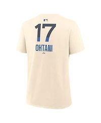 Nike Women's Shohei Ohtani Natural Los Angeles Dodgers City Connect Name Number T-Shirt