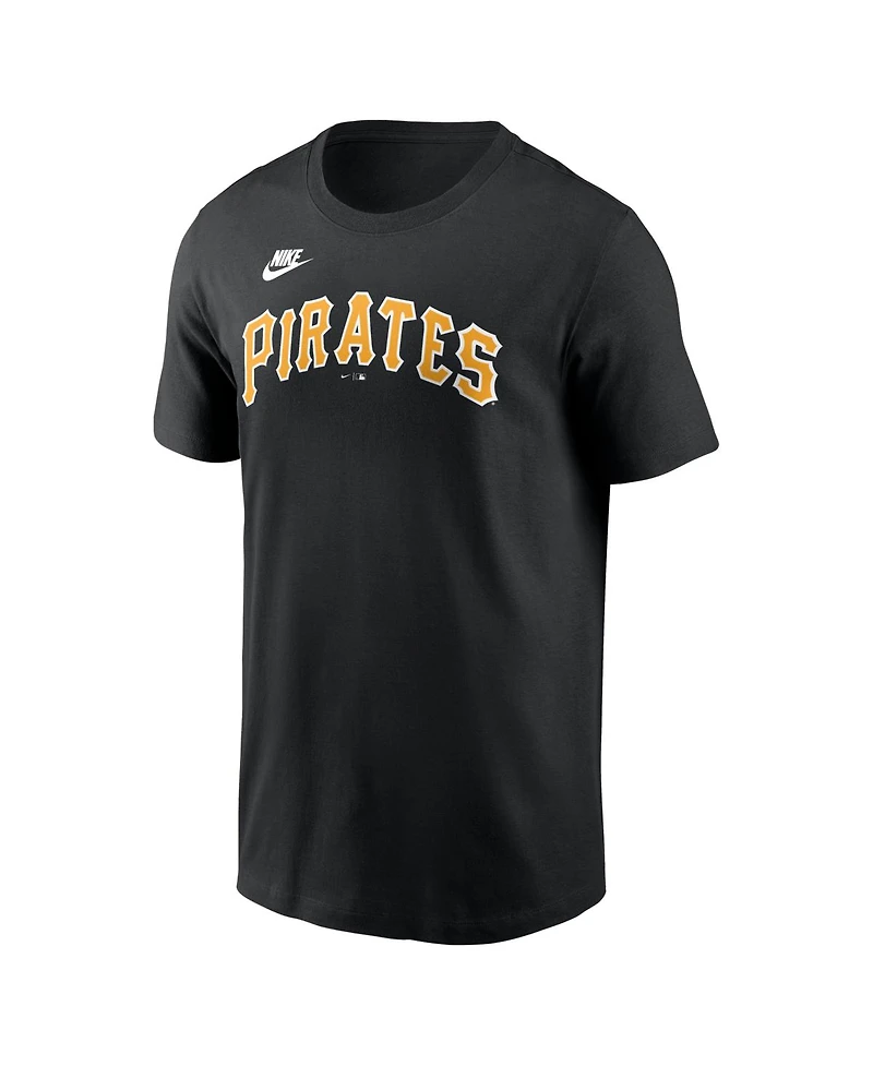 Nike Men's Roberto Clemente Black Pittsburgh Pirates Cooperstown Collection Name Number T-Shirt