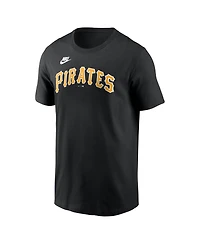 Nike Men's Roberto Clemente Black Pittsburgh Pirates Cooperstown Collection Name Number T-Shirt
