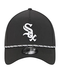 New Era Men's Black Chicago White Sox 39THIRTY A-Frame Perforated Flex Hat