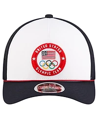 New Era Men's White Team Usa 9FORTY M-Crown A-Frame Adjustable Hat