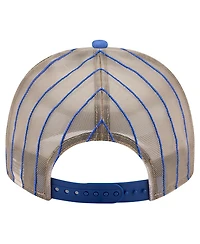 New Era Men's Royal Atlanta Braves Vintage Arched Foam Front 9FIFTY A-Frame Adjustable Trucker Hat