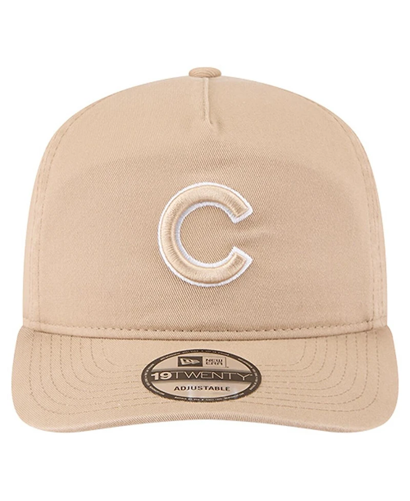 New Era Men's Light Beige Chicago Cubs Cam 19TWENTY Adjustable Hat