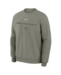 Nike Men's Green New York Mets Statement Primary Raglan Dri-fit Sweatshirt