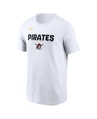 Nike Men's White Pittsburgh Pirates Bold Team Name T-Shirt