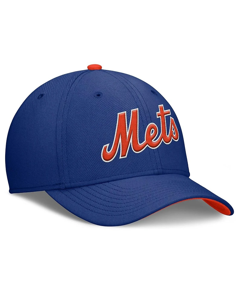 Nike Men's Royal New York Mets Primetime Rise Dri-fit Flex Hat