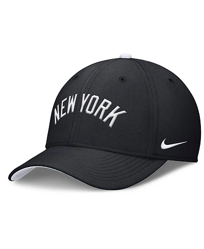 Nike Men's Navy New York Yankees Primetime Rise Dri-fit Flex Hat