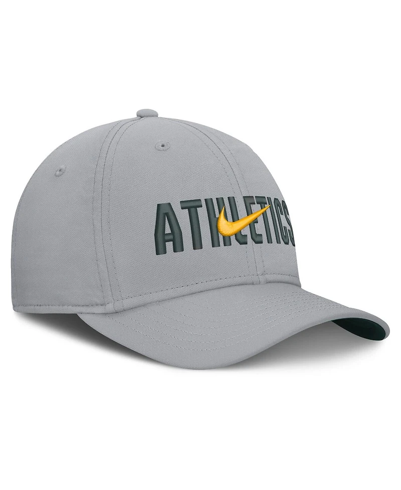 Nike Men's Gray Athletics Primetime Dri-fit Rise Bozz Flex Hat