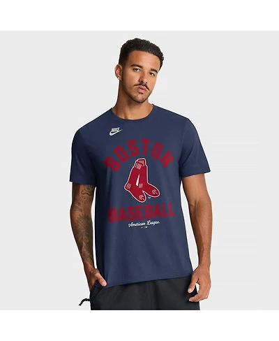 Nike Men's Navy Boston Red Sox Cooperstown Collection T-Shirt