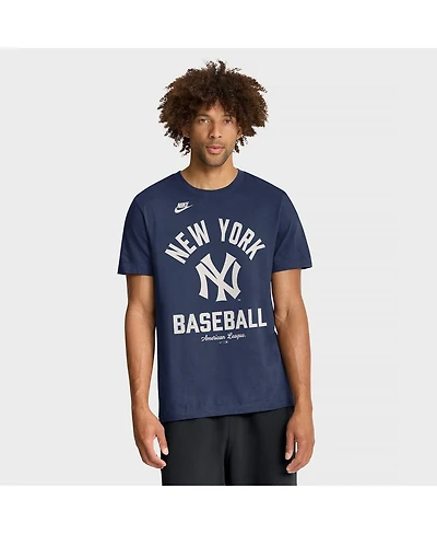 Nike Men's Navy New York Yankees Cooperstown Collection T-Shirt