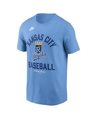 Nike Men's Light Blue Kansas City Royals Cooperstown Collection T-Shirt