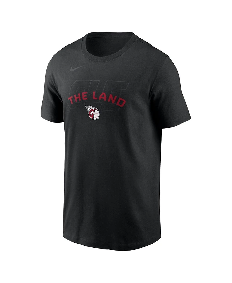 Nike Men's Black Cleveland Guardians Primetime Fashion T-Shirt