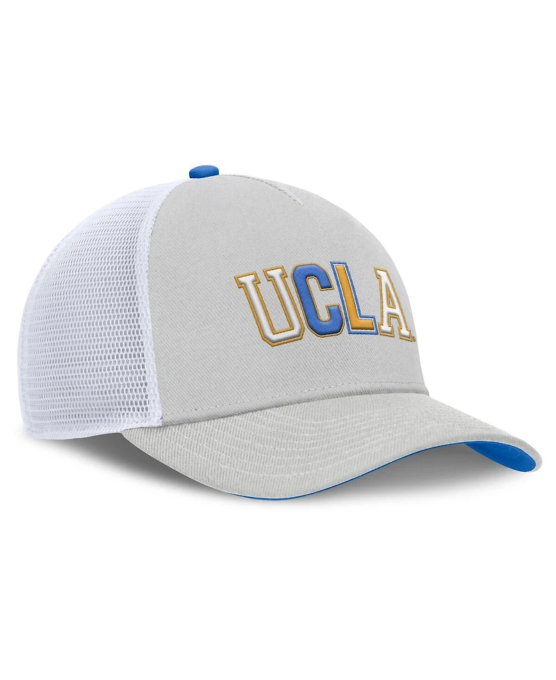 Nike Men's and Women's Gray Ucla Bruins 2026 Basketball Refresh 5-Panel Rise Trucker Hat