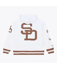 Mitchell & Ness Men's White San Diego Padres Cooperstown Collection Fleece Hoodie