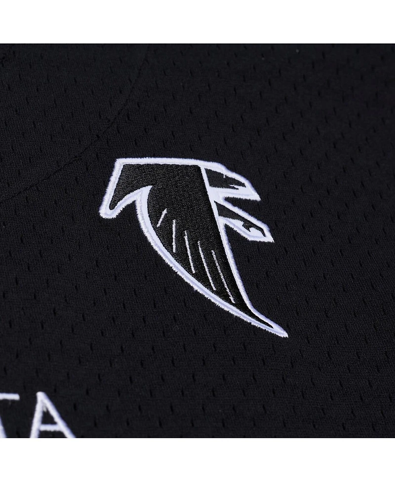 Mitchell & Ness Men's Black Atlanta Falcons Head Coach Mesh Full-Button Fashion Jersey