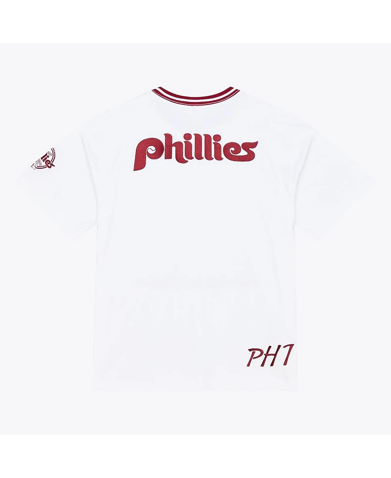 Mitchell & Ness Men's White Philadelphia Phillies Cooperstown Collection Arctic T-Shirt