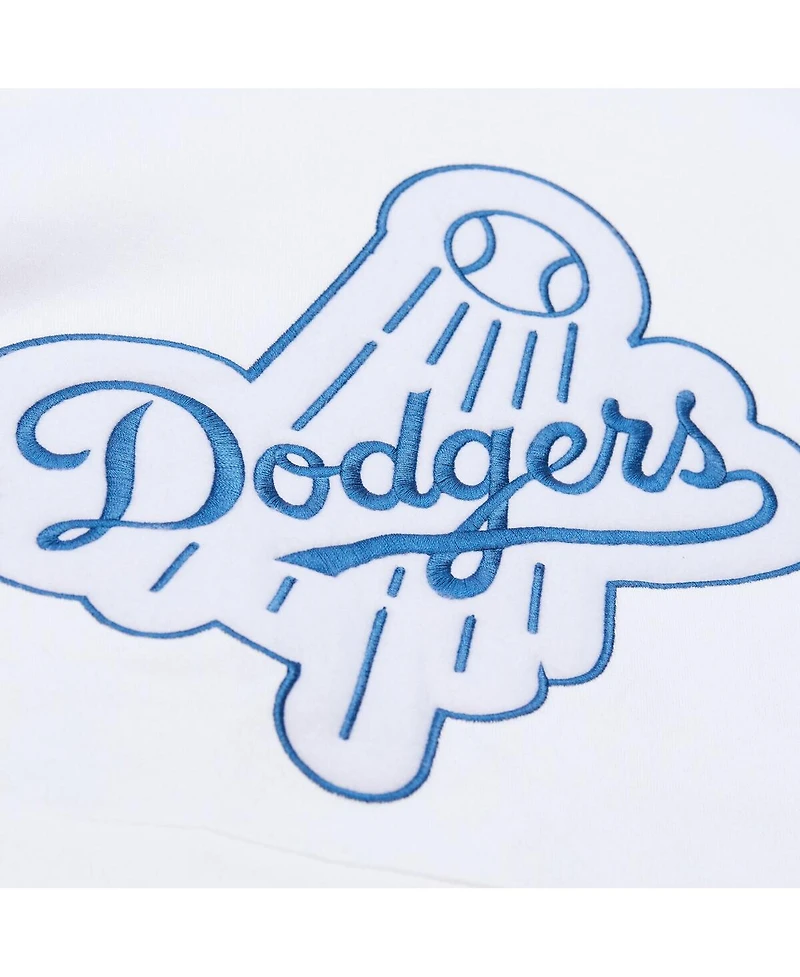 Mitchell & Ness Men's White Los Angeles Dodgers Cooperstown Collection Fleece Hoodie