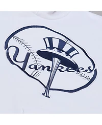 Mitchell & Ness Men's White New York Yankees Cooperstown Collection Fleece Hoodie