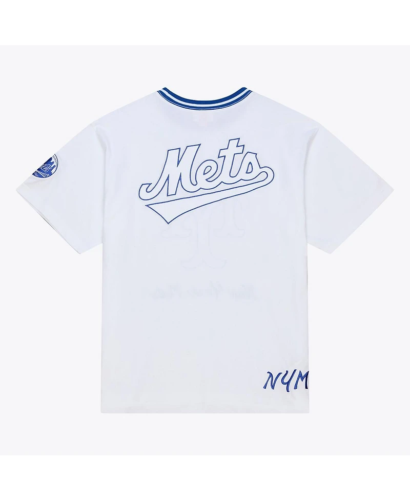 Mitchell & Ness Men's White New York Mets Cooperstown Collection Arctic T-Shirt