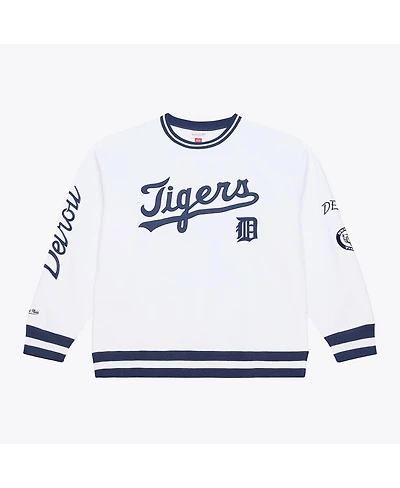 Mitchell & Ness Men's White Detroit Tigers Arctic Fleece Sweatshirt