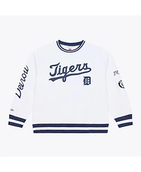 Mitchell & Ness Men's White Detroit Tigers Arctic Fleece Sweatshirt
