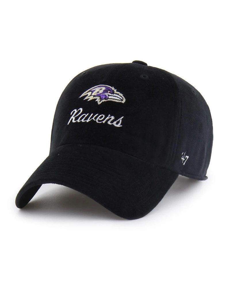 '47 Brand Women's Black Baltimore Ravens Spirited Clean Up Adjustable Hat