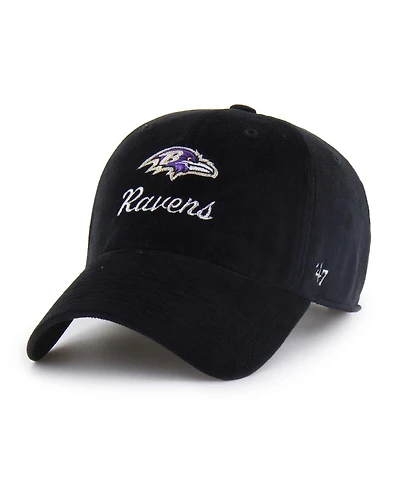'47 Brand Women's Black Baltimore Ravens Spirited Clean Up Adjustable Hat