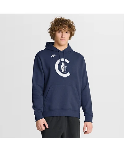 Nike Men's Navy Chicago Cubs Cooperstown Collection Logo Club Hoodie